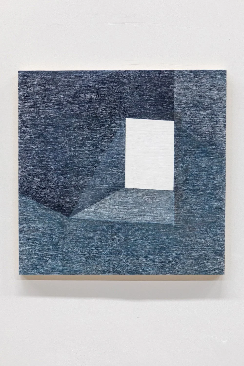 Space is the Place, 2020, colored pencil on wood panel, 2 x 2 ft
