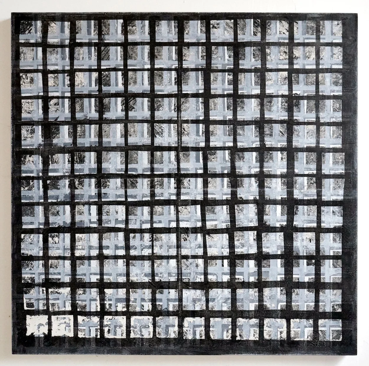 Untitled, 2014, oil and acrylic on canvas, 40 x 40 inches