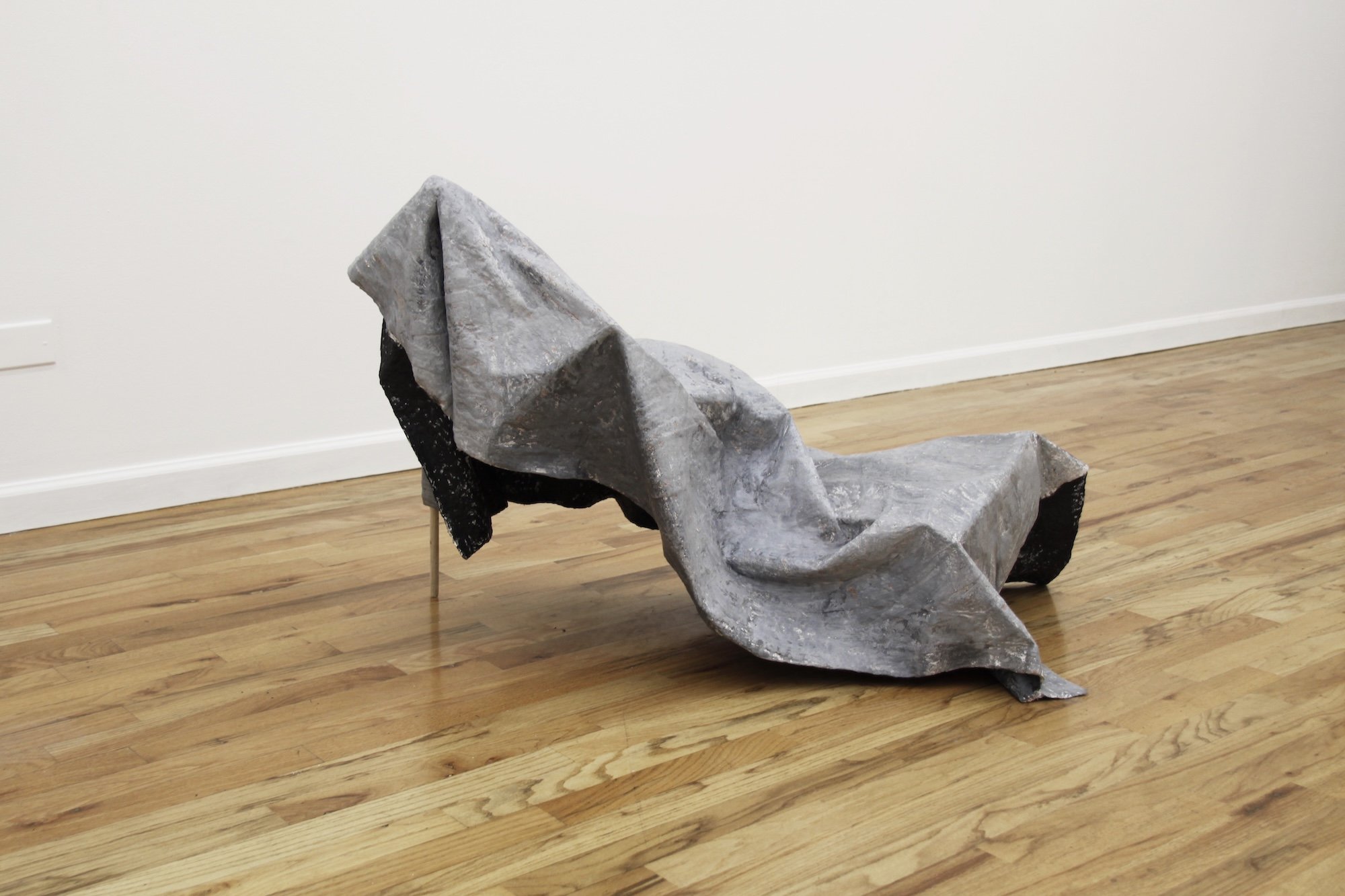 Cloud of Unknowing, 2016, papier-mâché, plaster, paint and stick, 43 x 27 x 18 inches