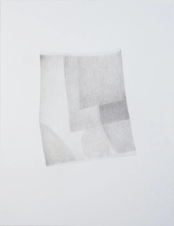 Present Tense, 2019, Colored pencil on paper, 25.5 x 19 inches 