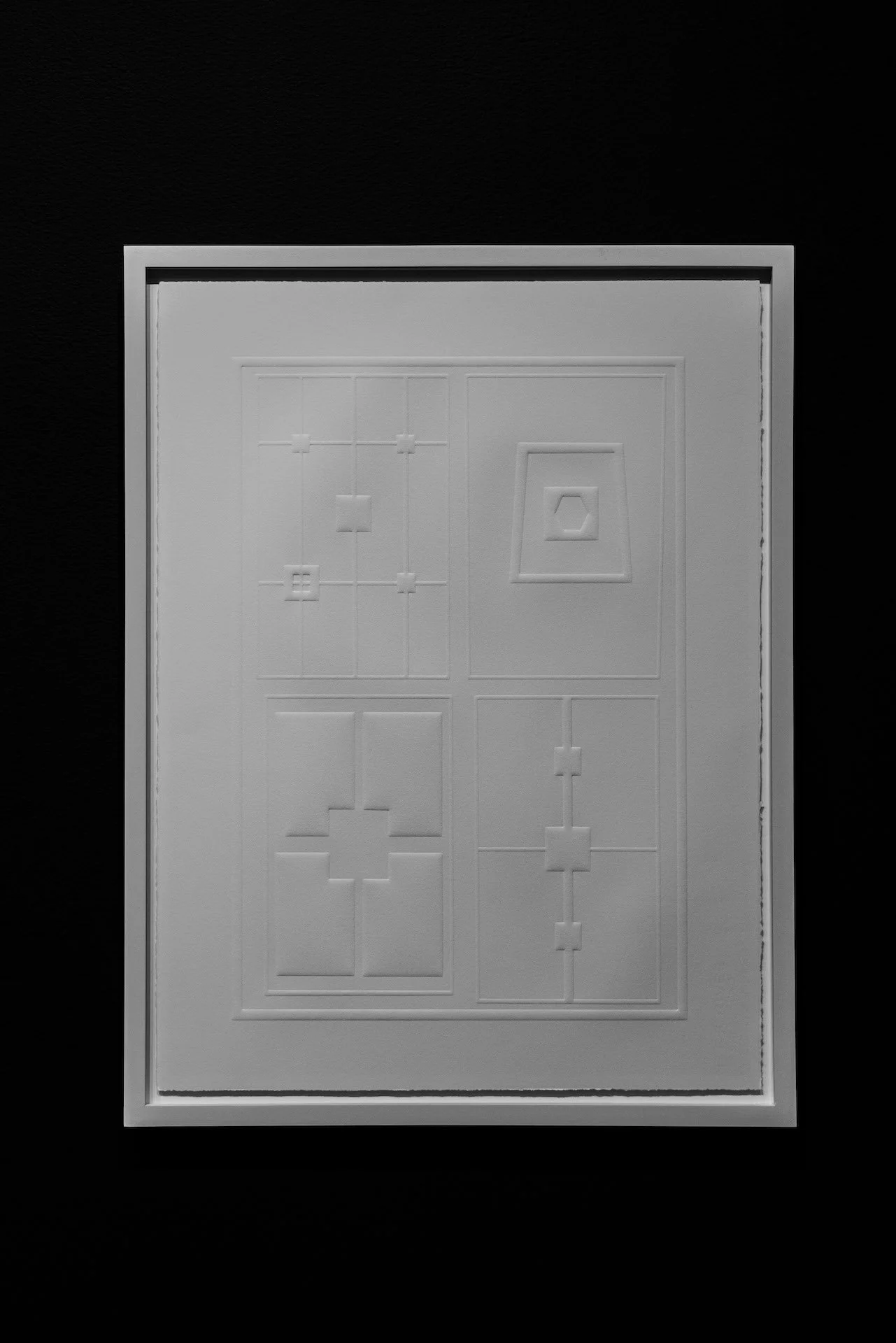 Relief print on Rives BFK White 250gsm paper, 30 x 22 1/2 inches, 2021