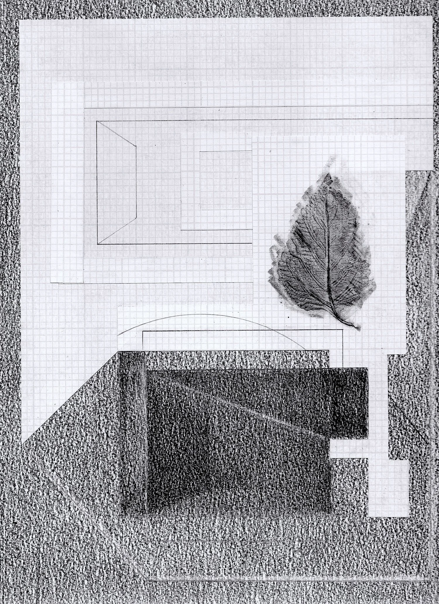 Colored pencil and collage on paper, 12 x 9 inches