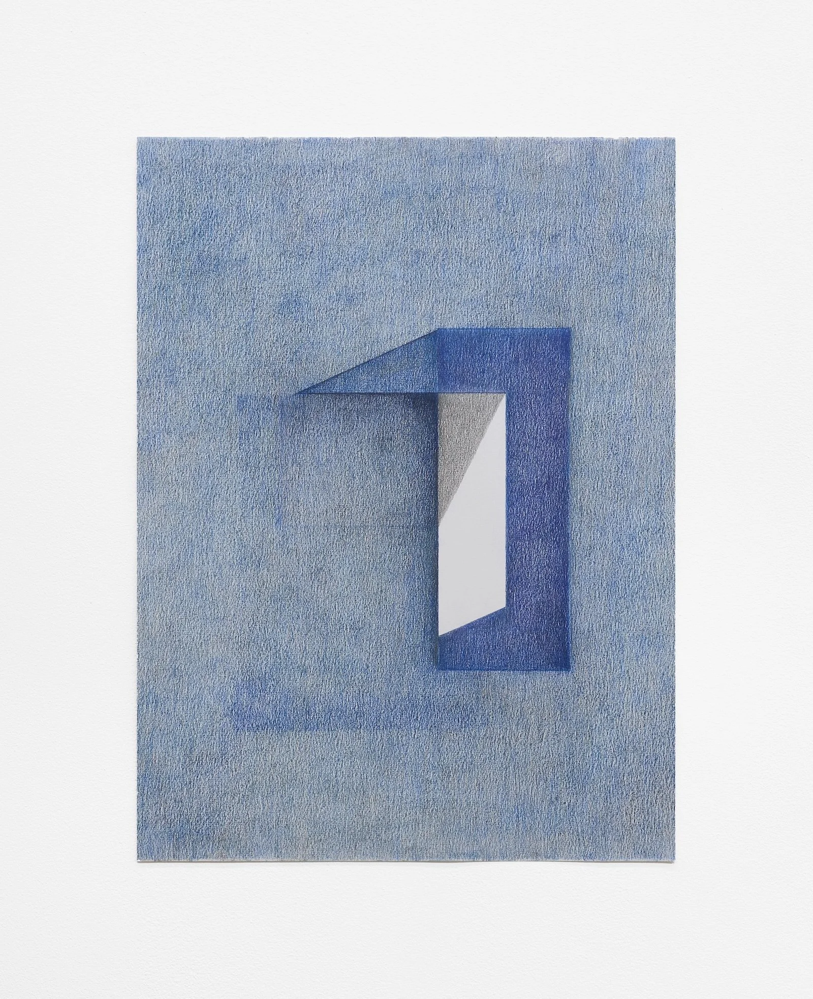 Interior, 2018, colored-pencil on paper, 25.5 x 19 inches