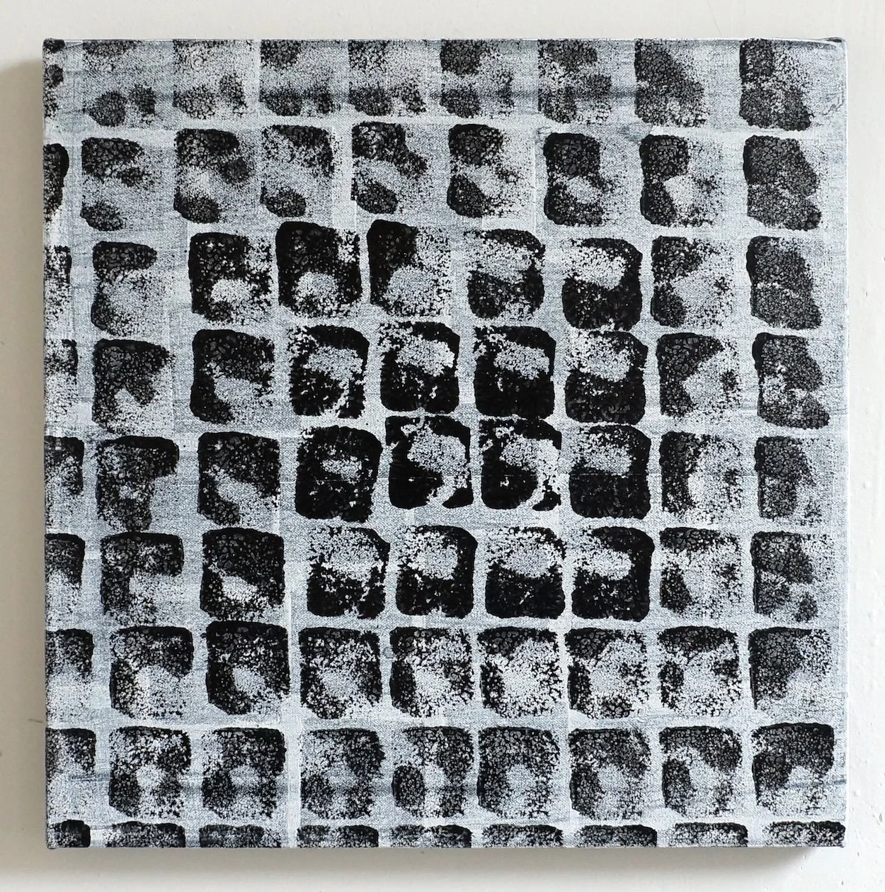 Counting, 2014, oil and acrylic on canvas, 16 x 16 inches