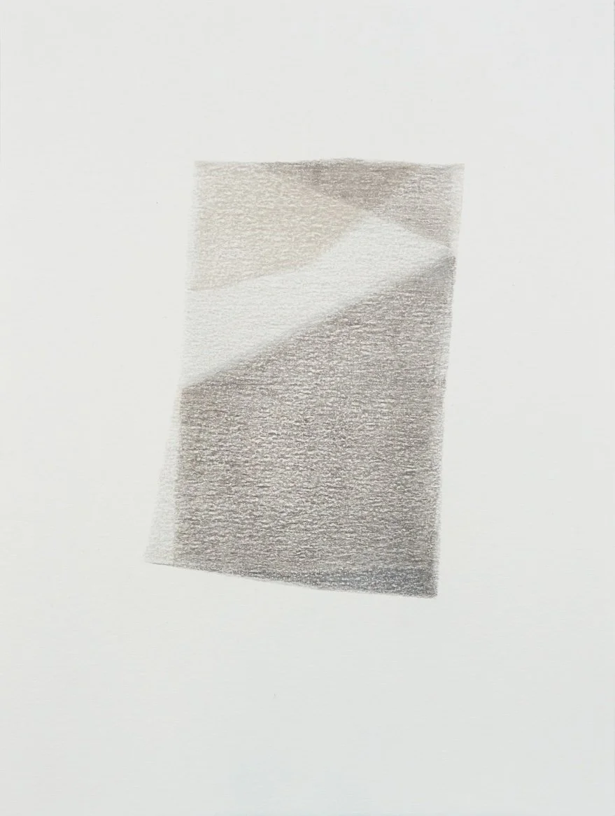 Present Tense, 2020, colored pencil on paper, 12 x 9 inches