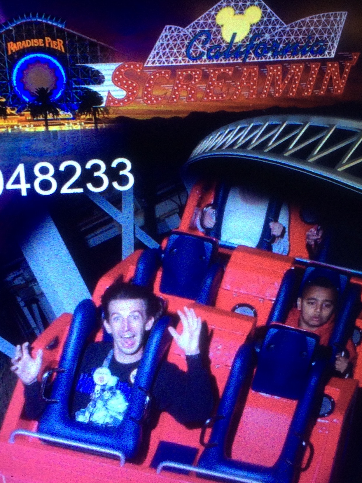 Kid behind me was not as pumped as I was...