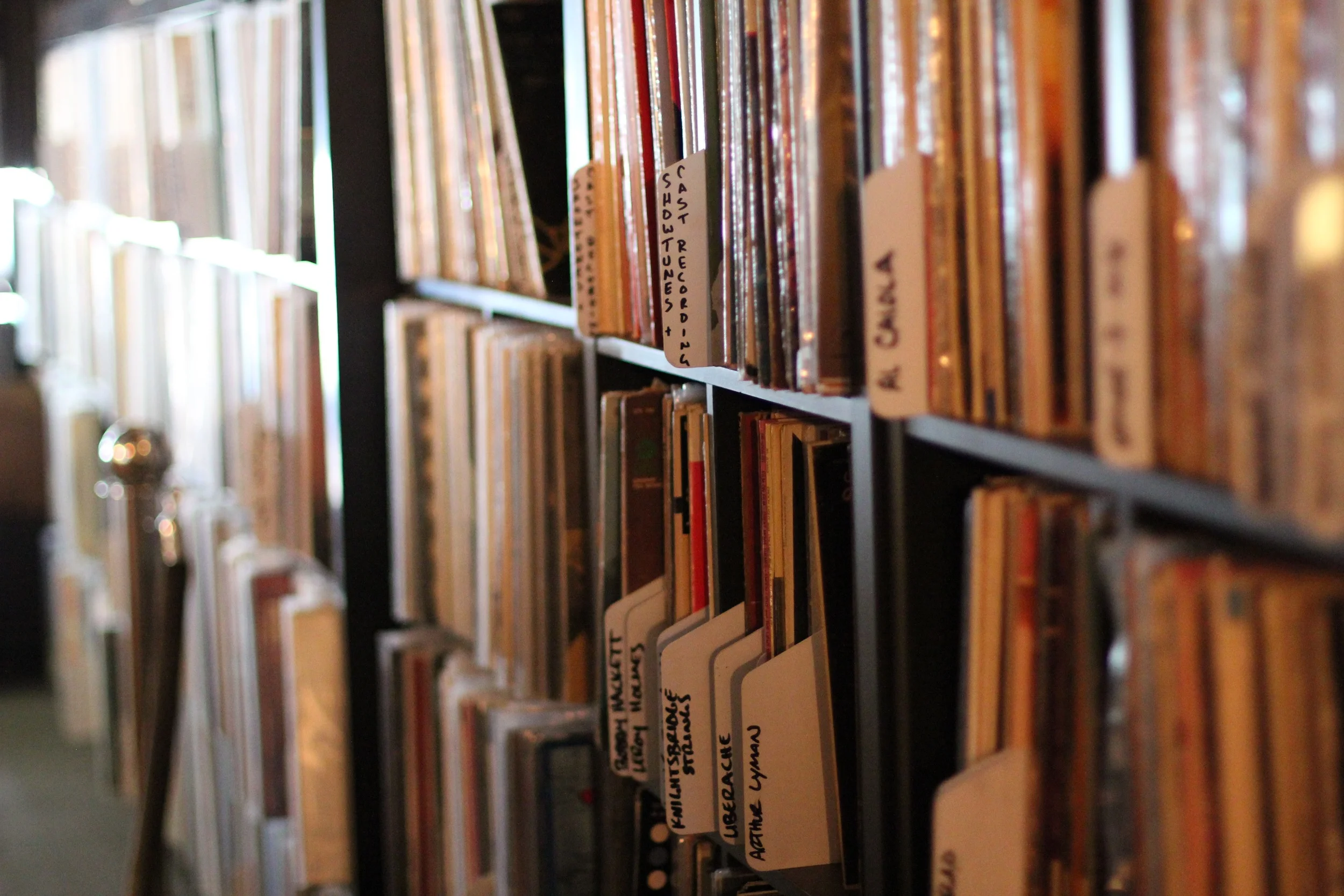 Rooms and rooms and rooms filled and organized with albums...