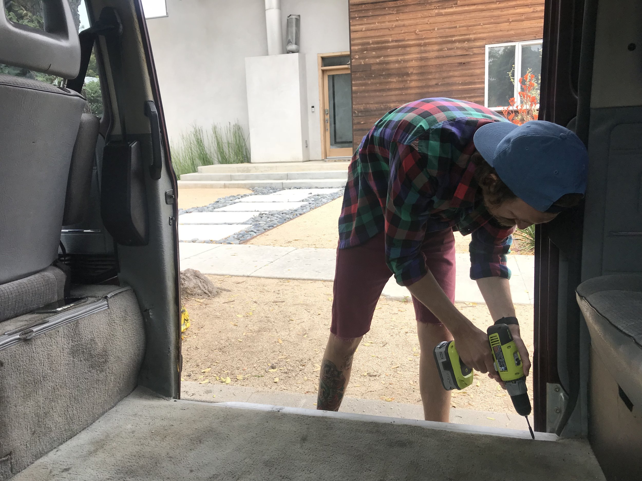 "Dangerously under-qualified" - We had to removed the door seam to get the carpet out.