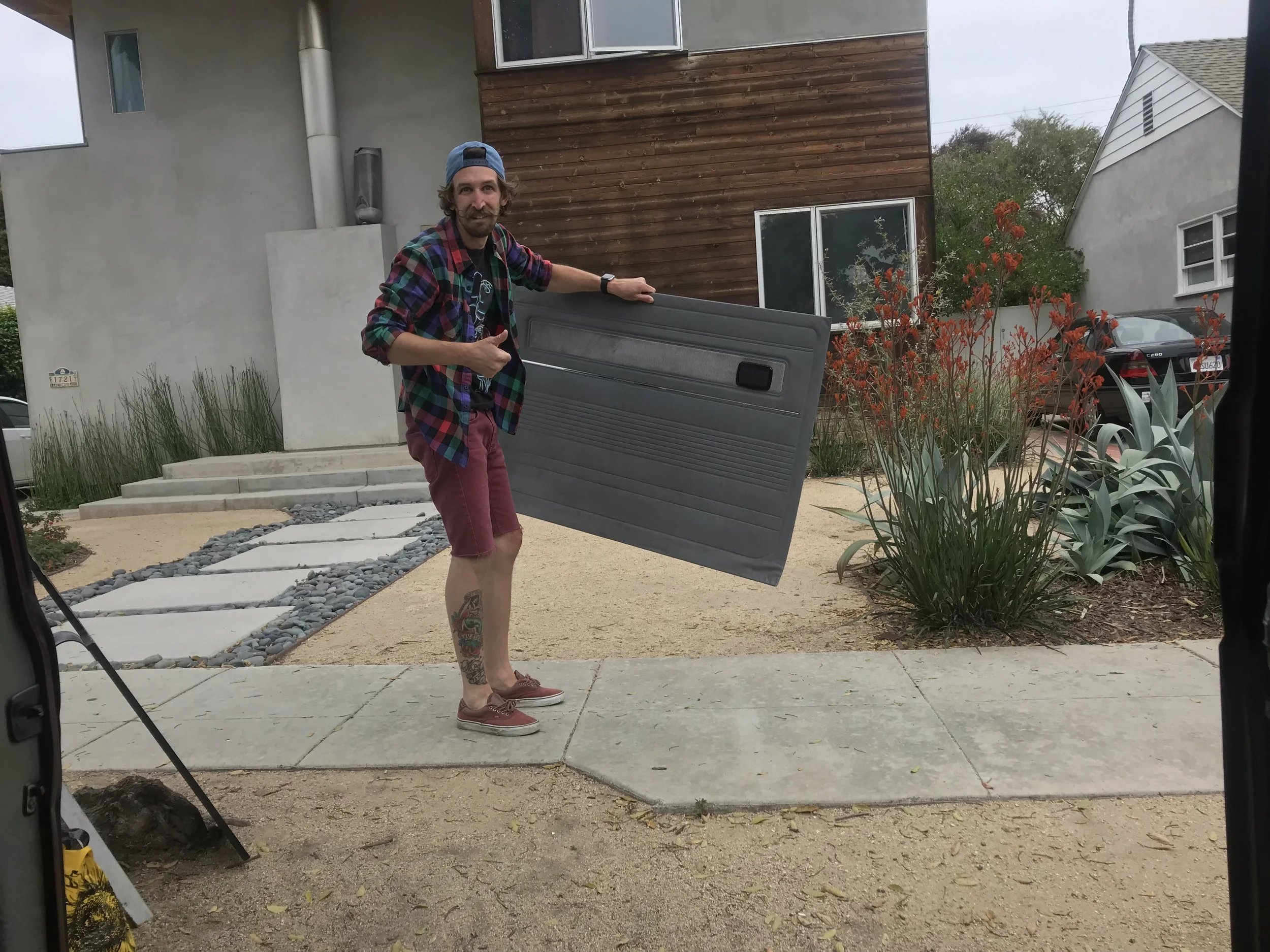 "Where does this piece go?" - We had to remove a panel to ensure we coved the entire floor - super easy to put back on, it just snaps into place.