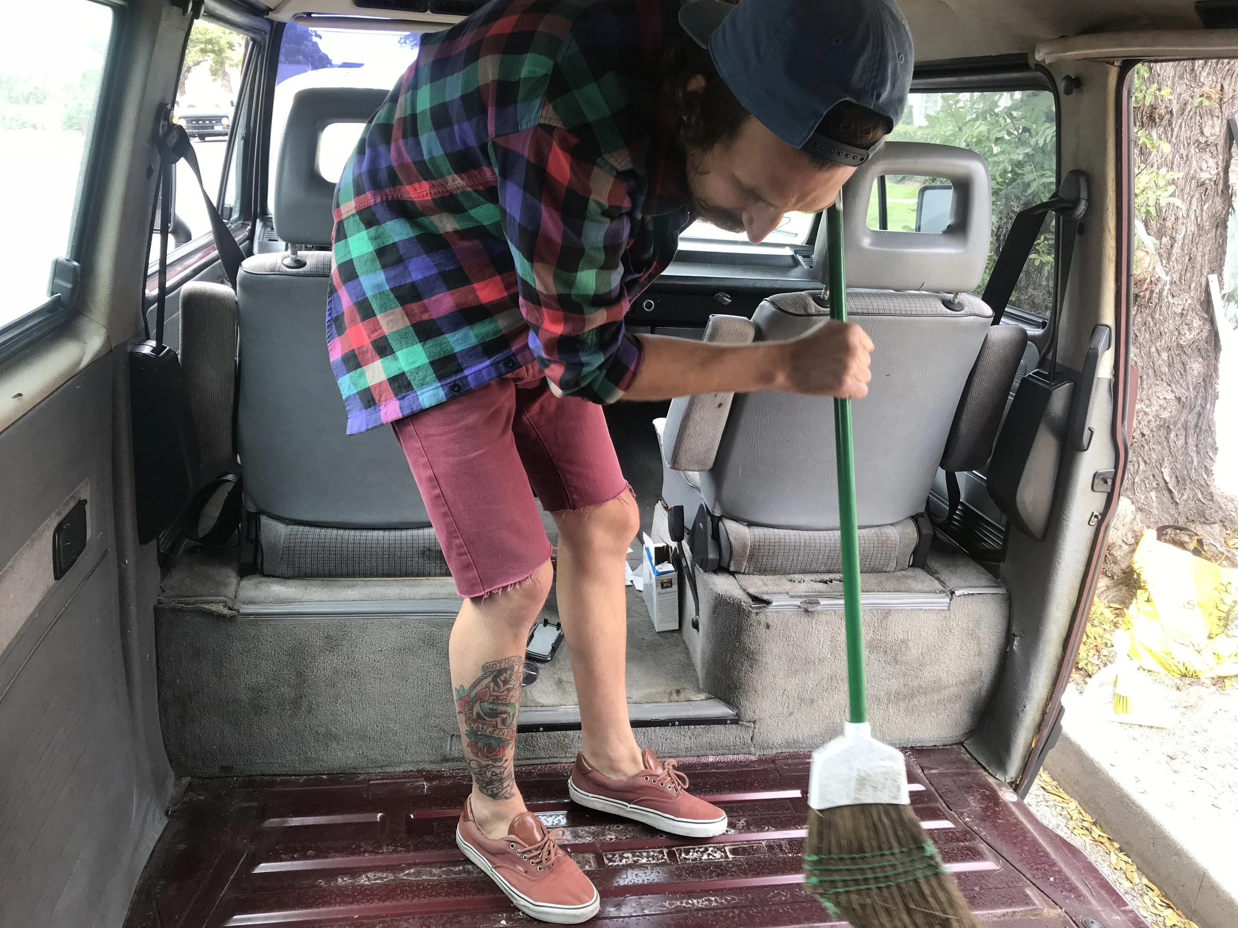 "Always clean up after you removed 30 year old carpet." - Einstien