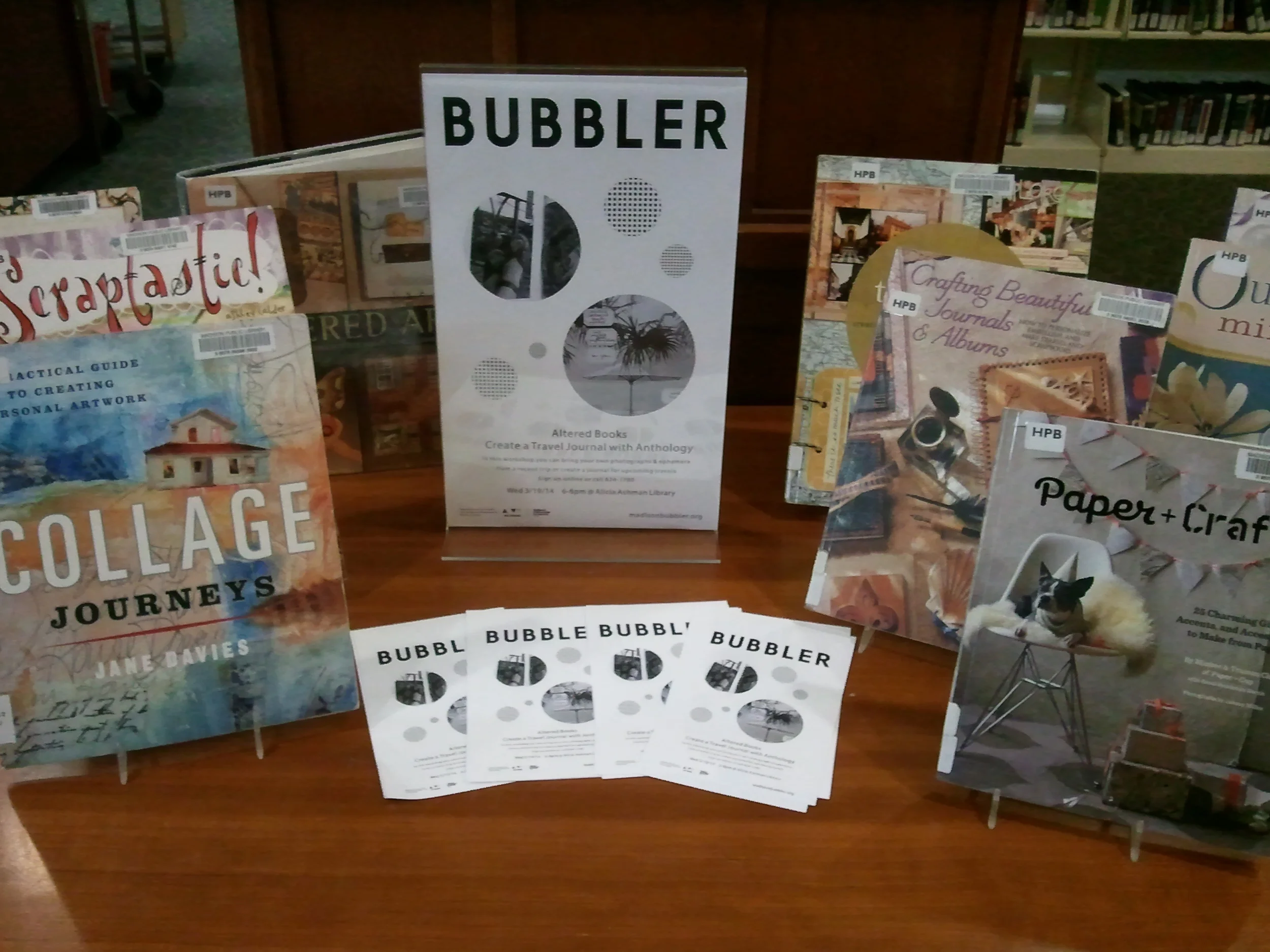 Altered Books Travel Journal | The Bubbler at Madison Public Library