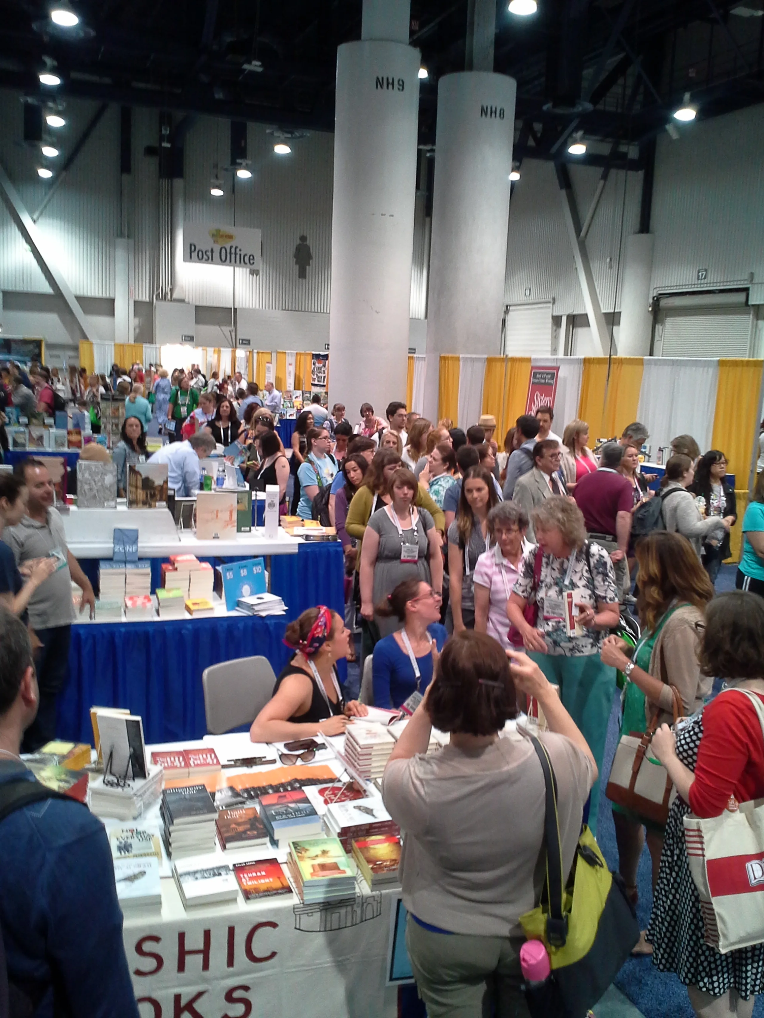 Book signing at the Coffee House Press booth at ALA Annual 2014