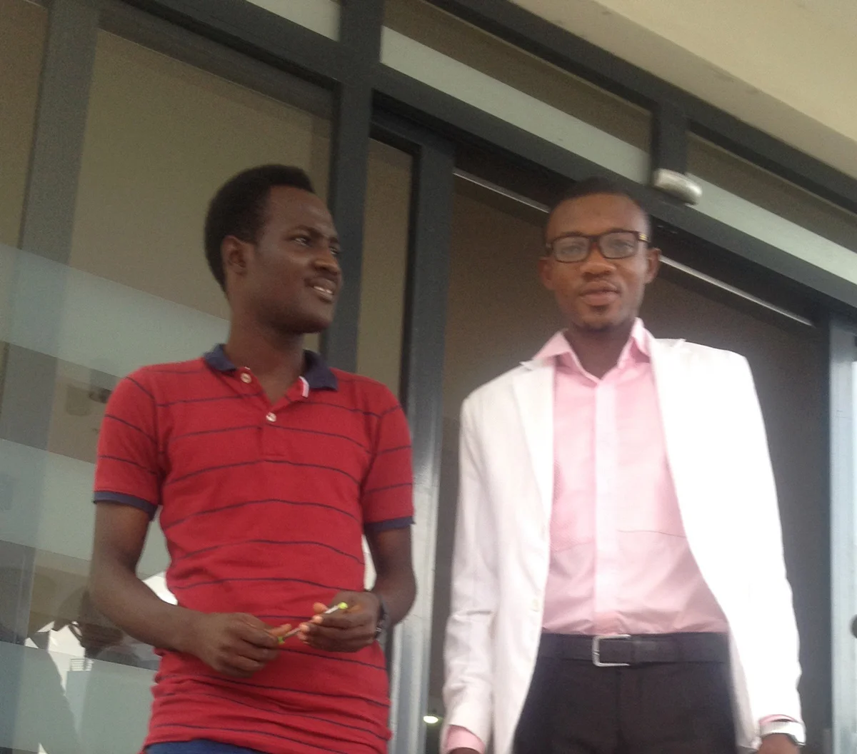 GodGift (right), with Andrew (left), the National Director of Alpha Nigeria