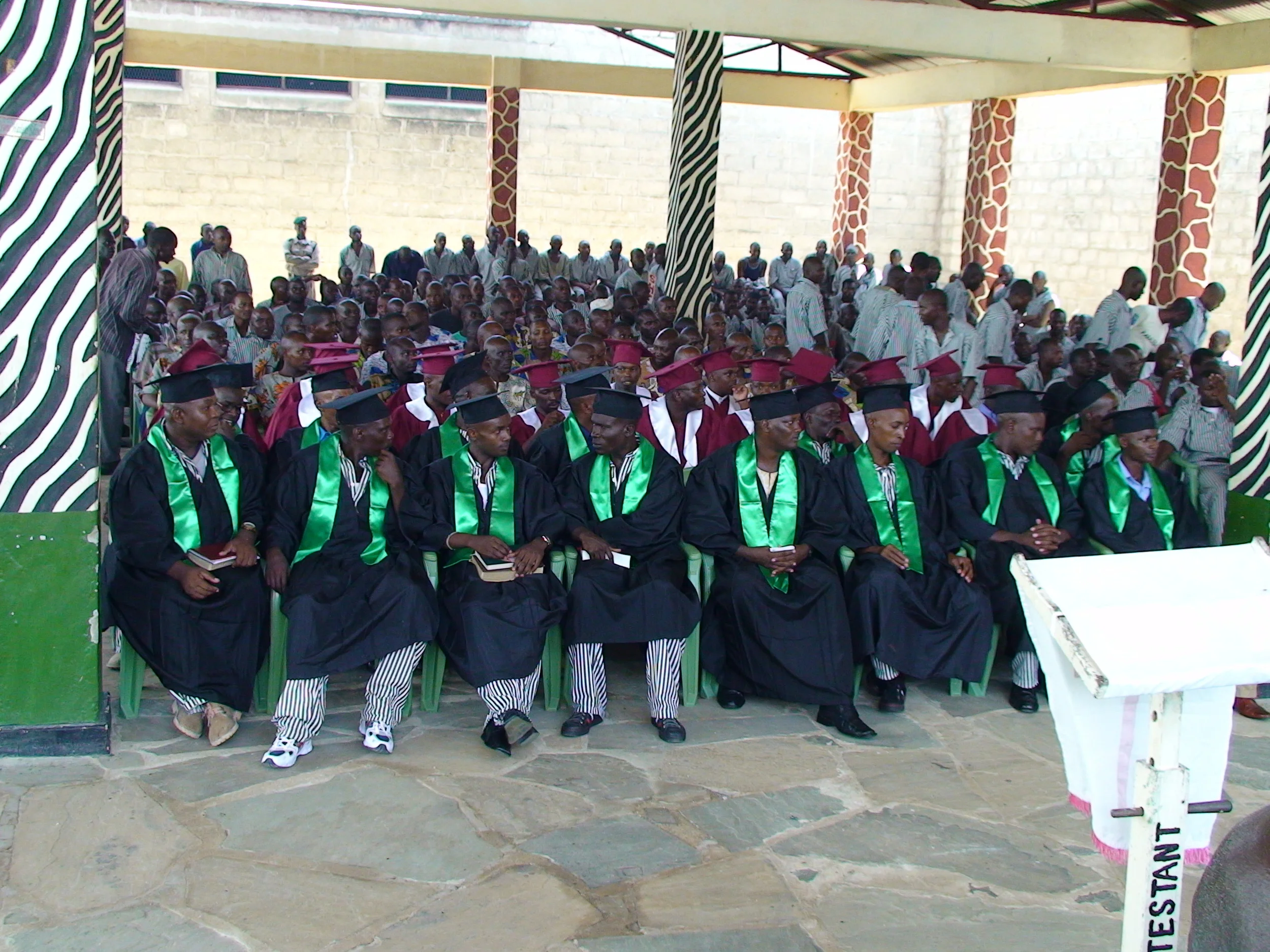 The Industrial Area Correction Facilities' graduation after completing Alpha. 