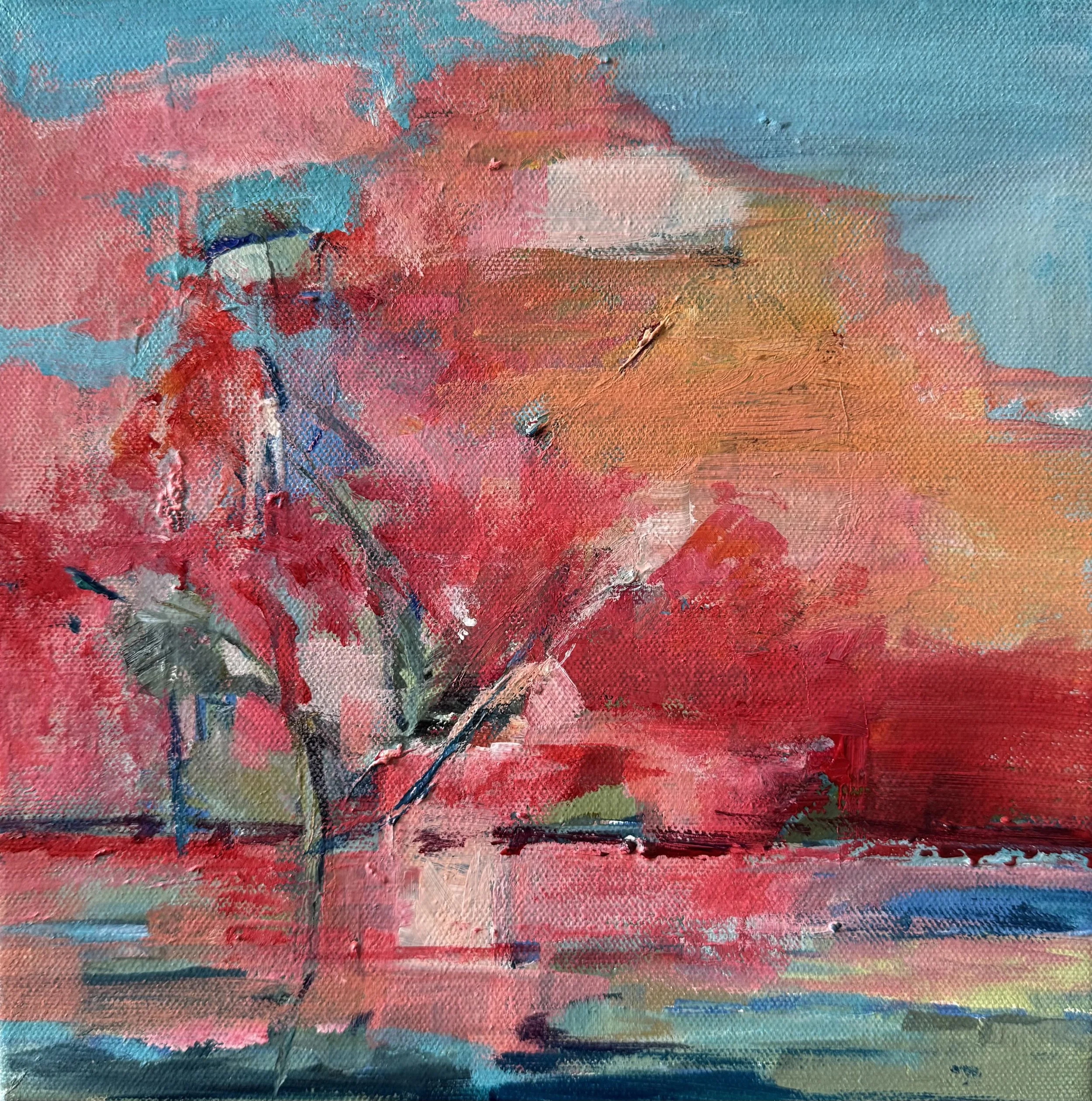 Kathy Elliott Fleeting Spring Vibes_ Acrylic on canvas_10%22x10%22.jpeg