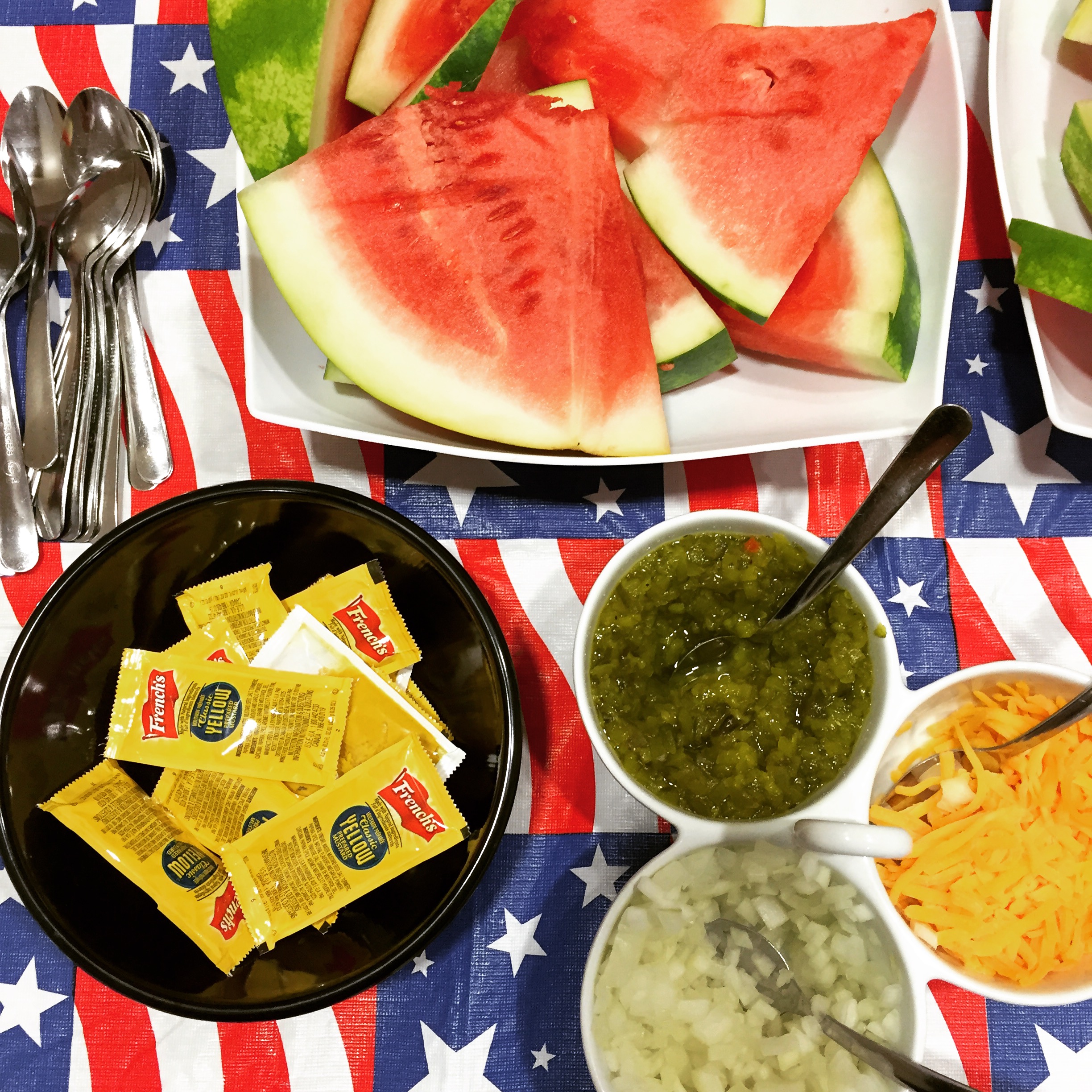 This is a picture from our 4th of July challenge meal at The Renfrew Center