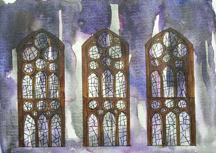 Sagrada Familia sketch ©Jennifer Neal 2017