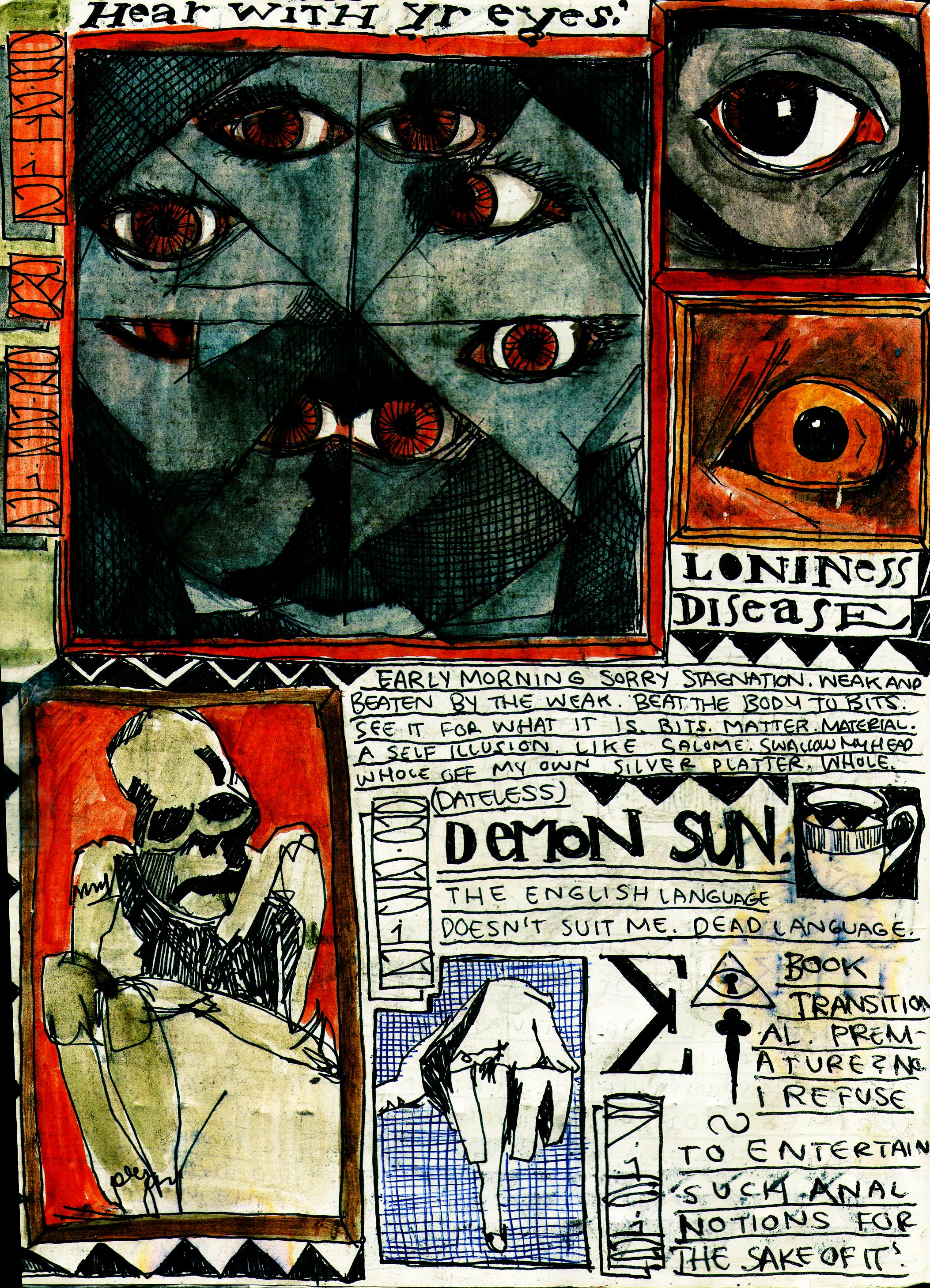 Sketchbook Journal #12: (RE)Immolation in Pagan Winter: page 2