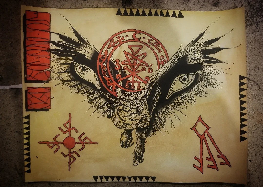 penumbra. Painting finished through the night. Completed at about 5am this morning. 