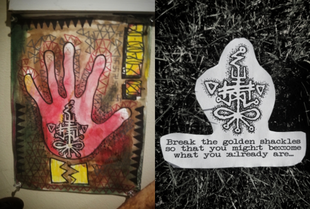 created for Operation Werewolf Citadel. Left was created in an altered ritual trance state. Right is a refund version done later on separately. 