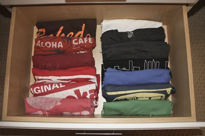 Live With Less - organize bedroom closet drawers