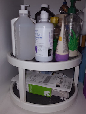 Live With Less bathroom organization