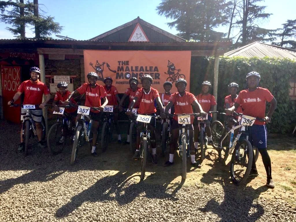 The Sepheo team just before the 25km mountain bike race