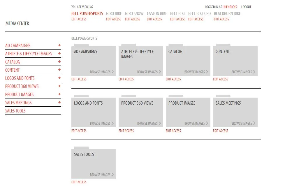 Bell Helmets Media Center