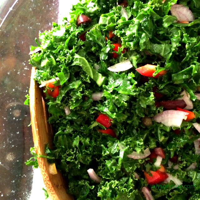 Start with a basic dinner side salad recipe.