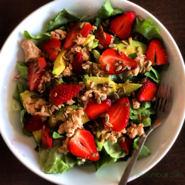 This Salmon and Strawberry Salad with Avocado is always a crowd-pleaser! 