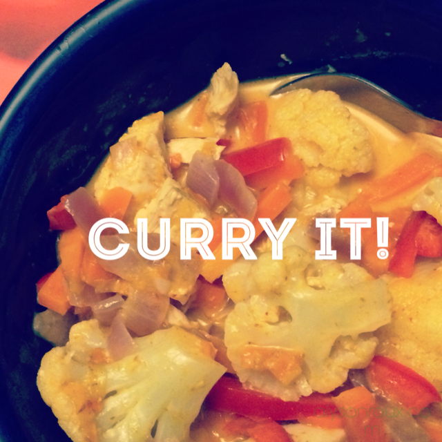 Curry is one of my favorite spice mixes to always have one hand. Curry paste comes in a variety of flavors and colors. I like keeping different options on hand.