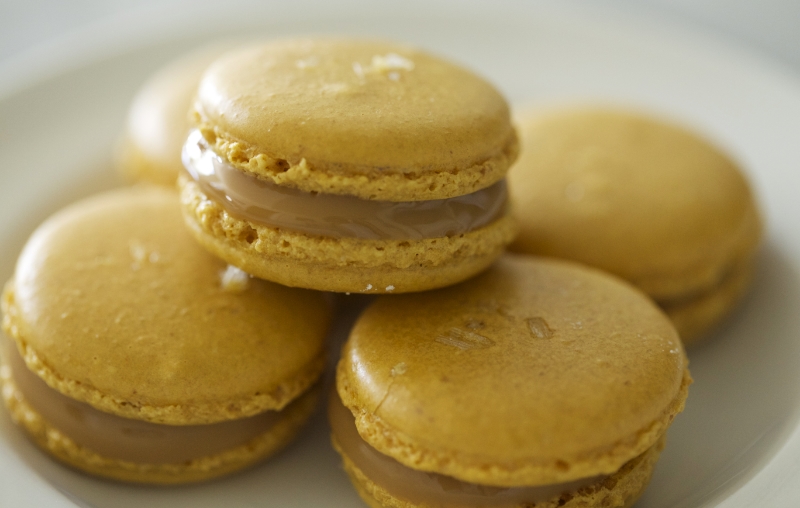 Salted Caramel Macaron