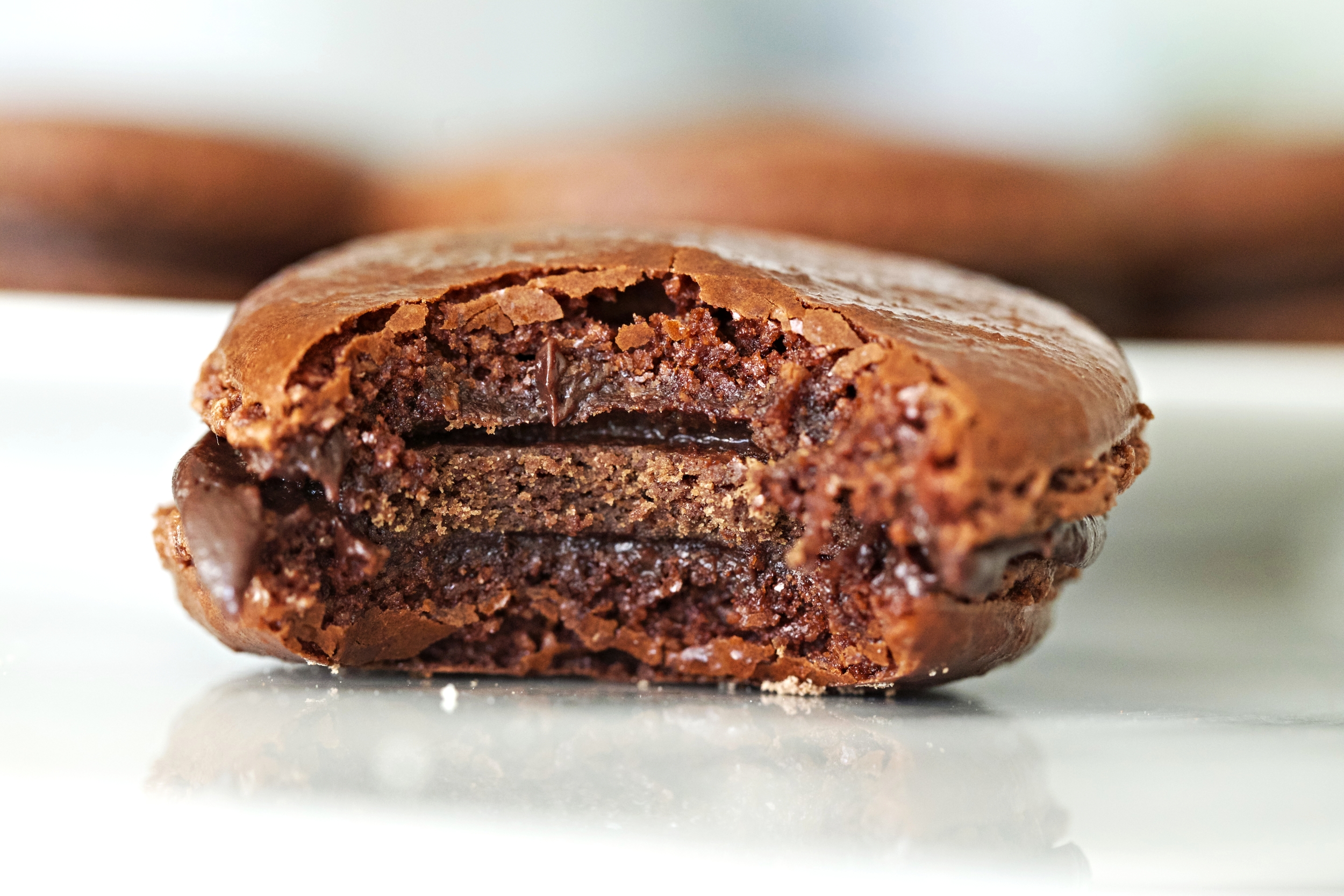 "Thin Mint" Macarons