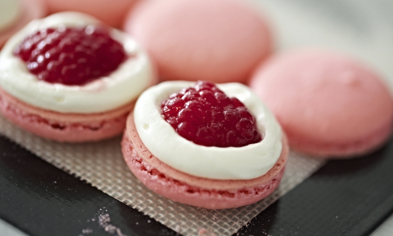 Rose Water Macarons