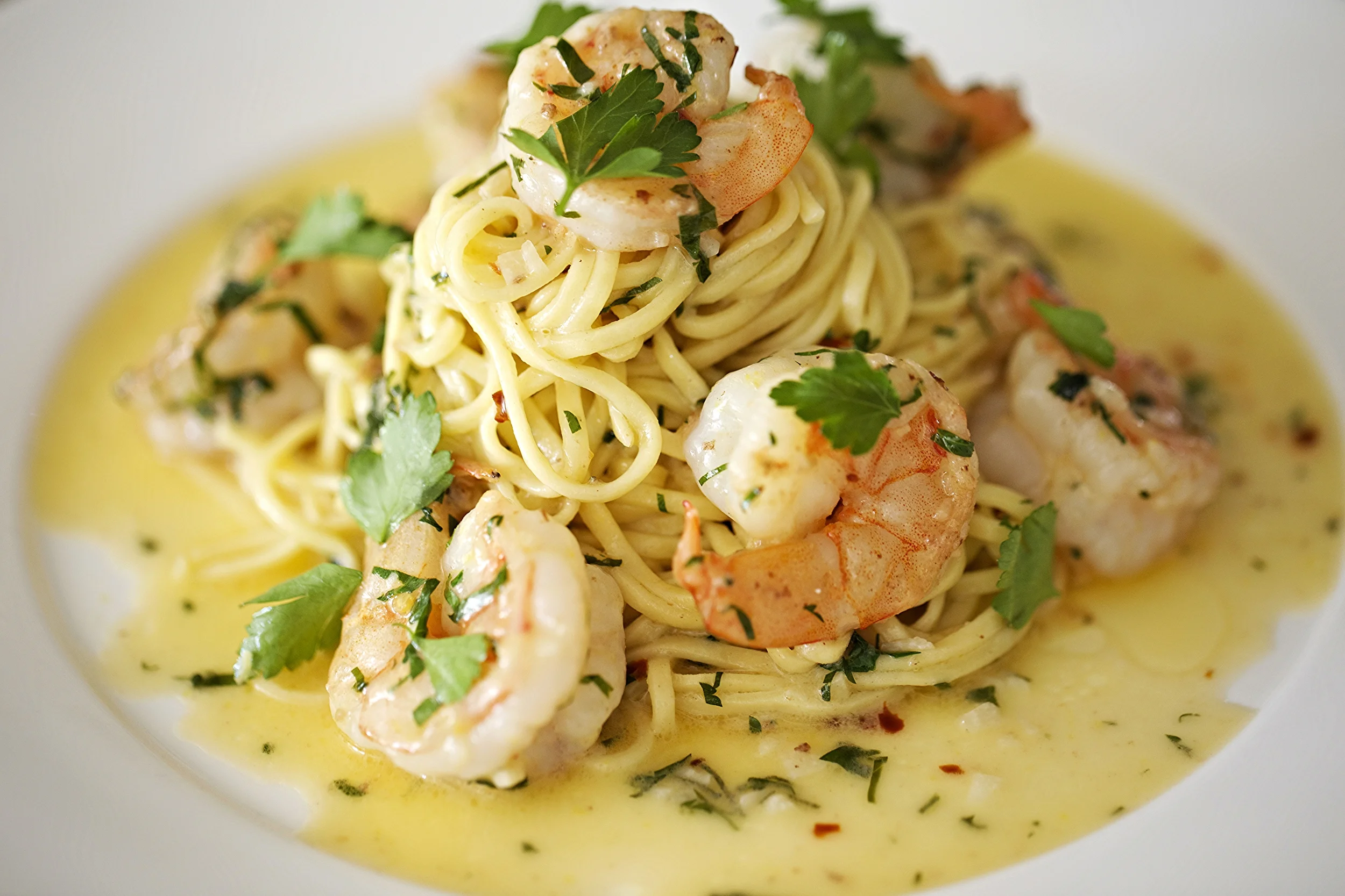 Shrimp Scampi with Linguine