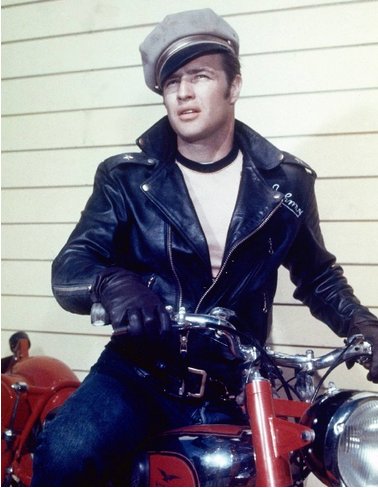 Marlon Brando as Johnny in "The Wild One" (1953)