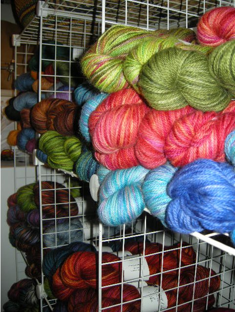 Some of the pretty wares in the secret Abstract Fiber laboratory