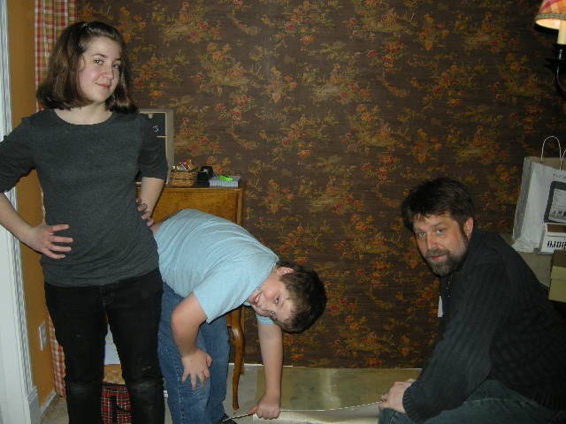 Lindsay supervising the gentlemen