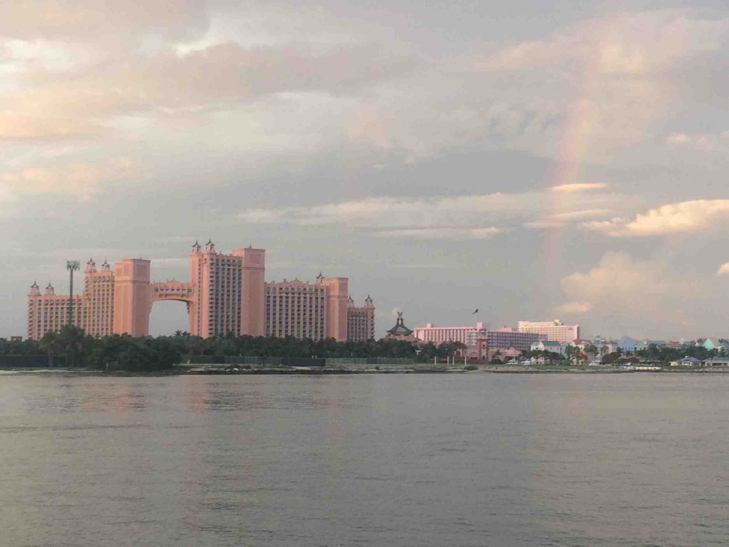  Rainbow over the Atlantis Hotel, Nassau 