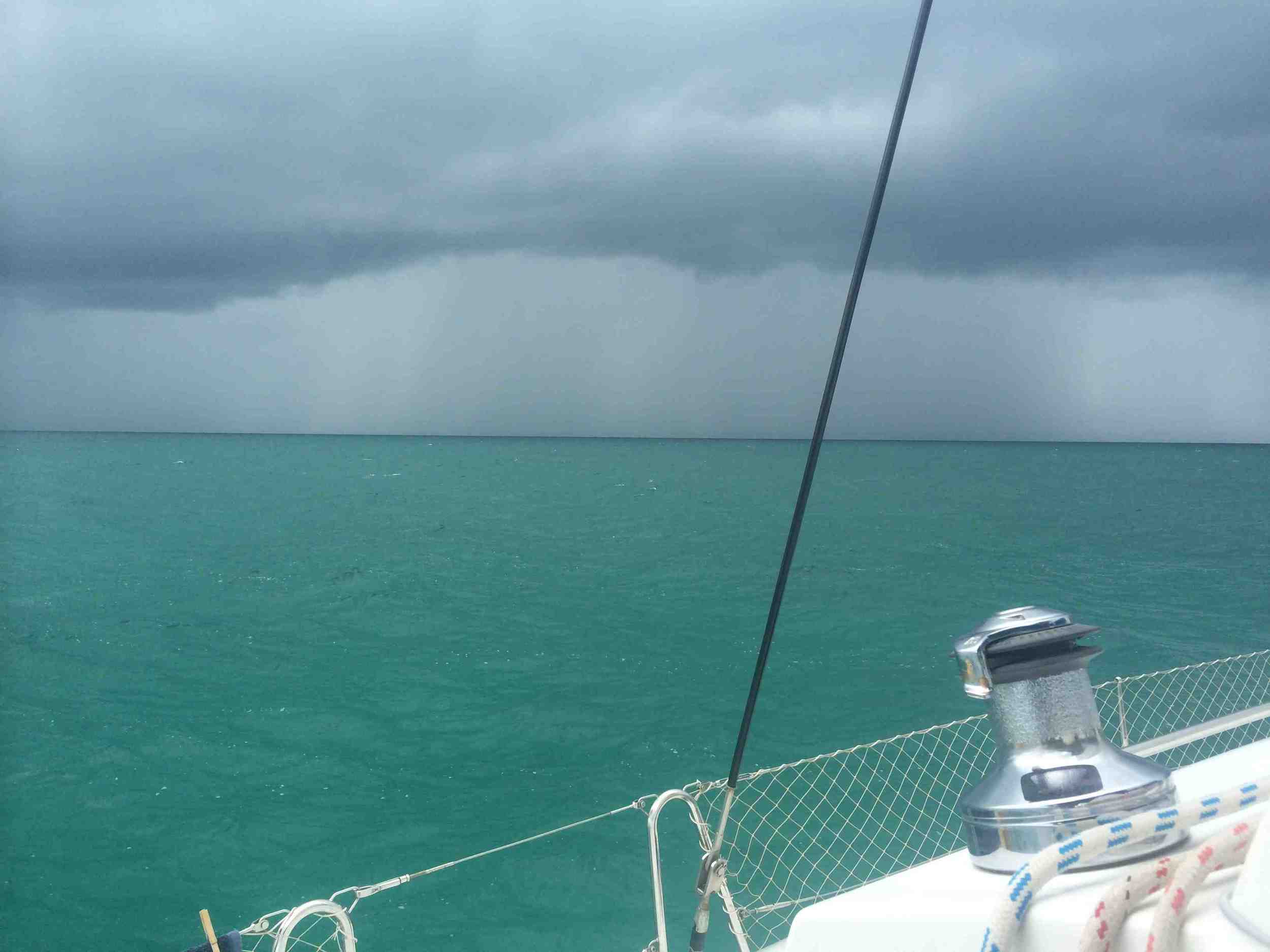  The squall between us and Nassau 