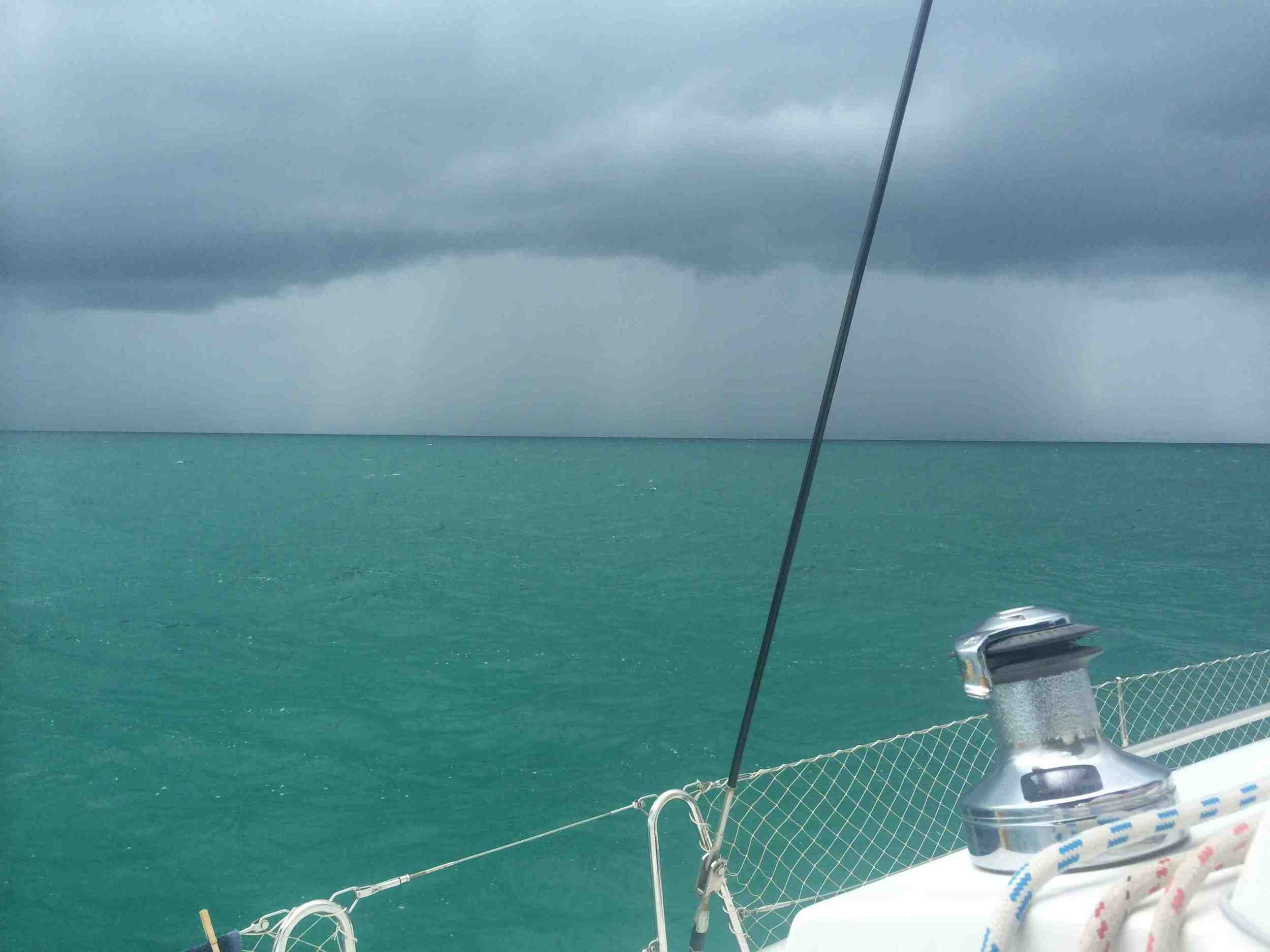 The squall between us and Nassau