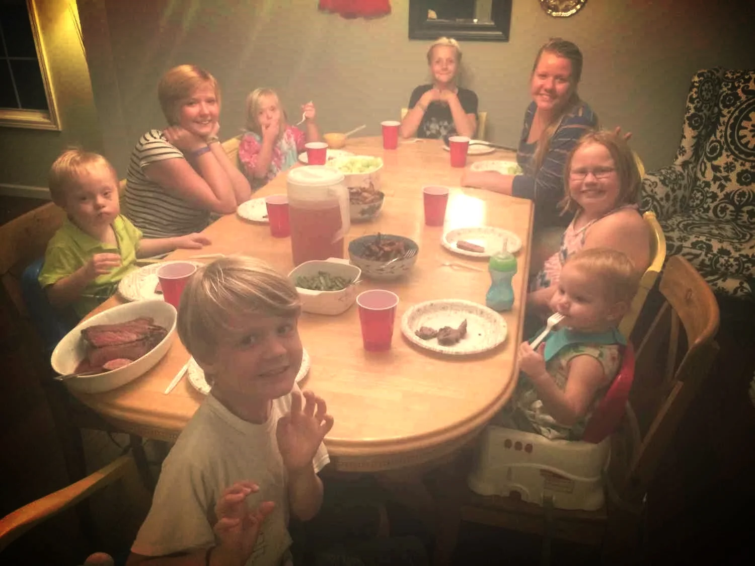  A table full of cousins 