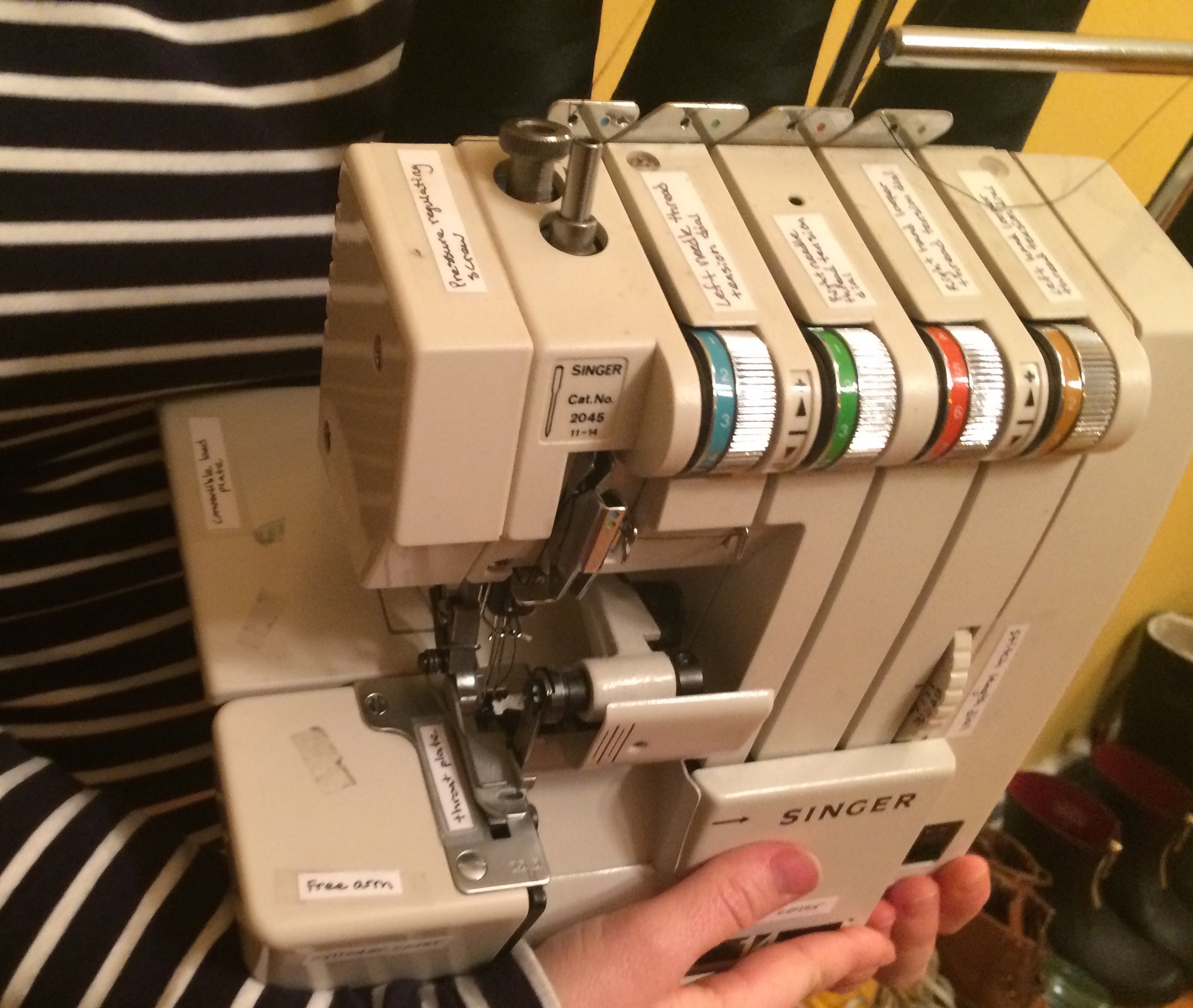 I labeled every part of my machine