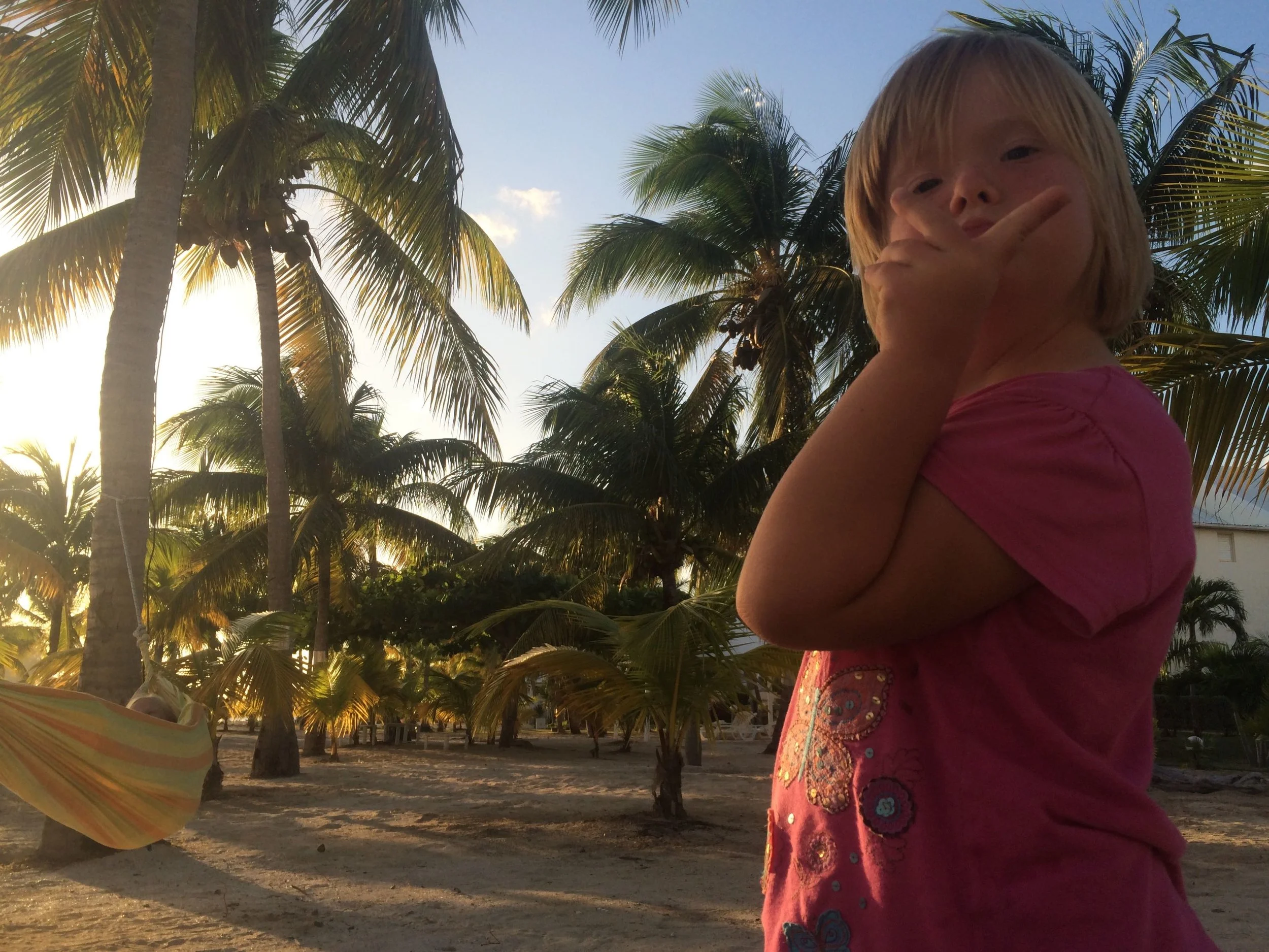 A little break on the beach after swimming.