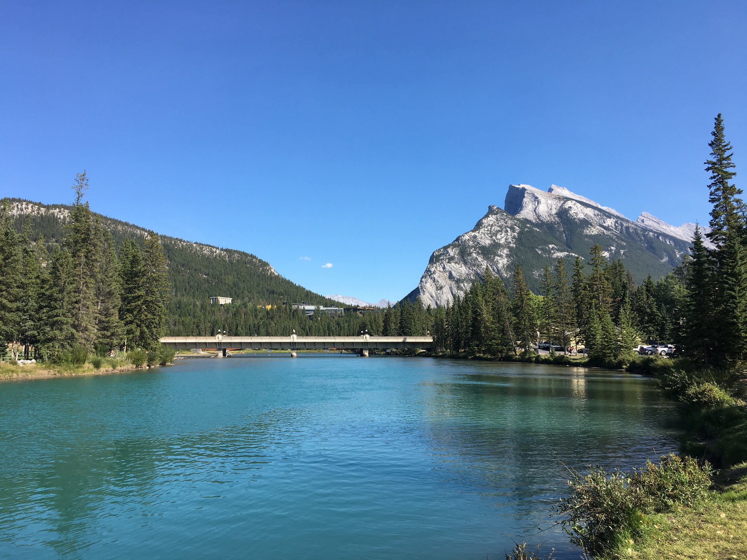 The Bow River which flows the length of Banff National Park