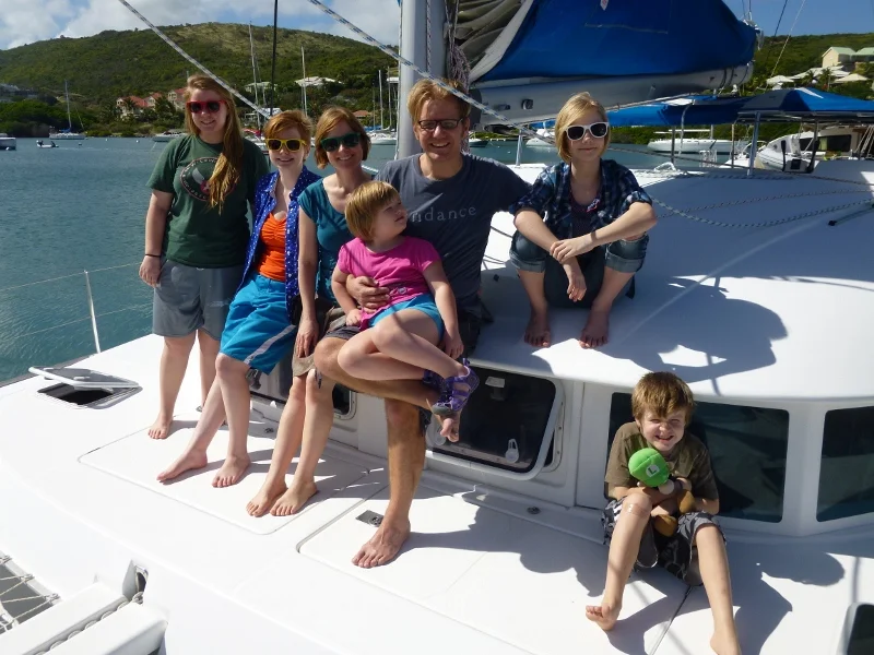 All our virtual friends were families living aboard. Once we moved aboard, we were surrounded by people living on boats. It was normal.