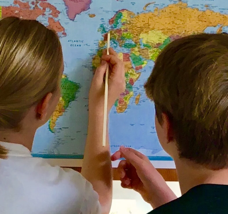 We enjoyed structured school days in Hawaii--prepping for our upcoming travels through Europe