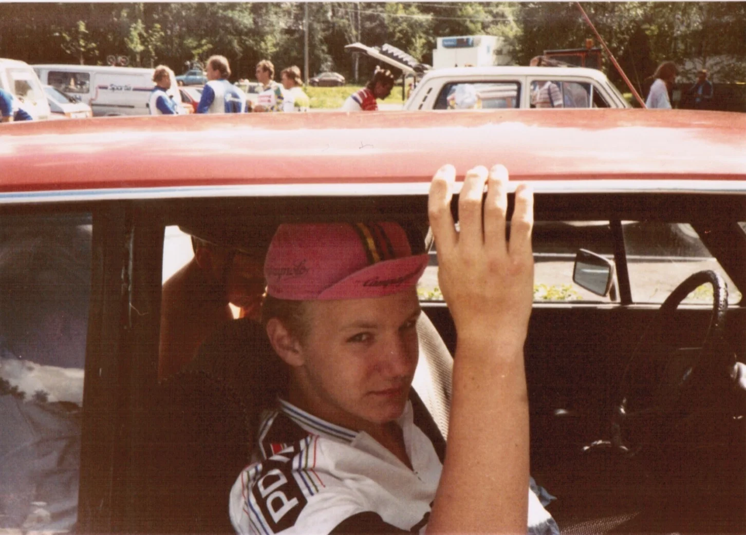 Getting driven home after the race in the same car with which my mother picked me up in the rain.