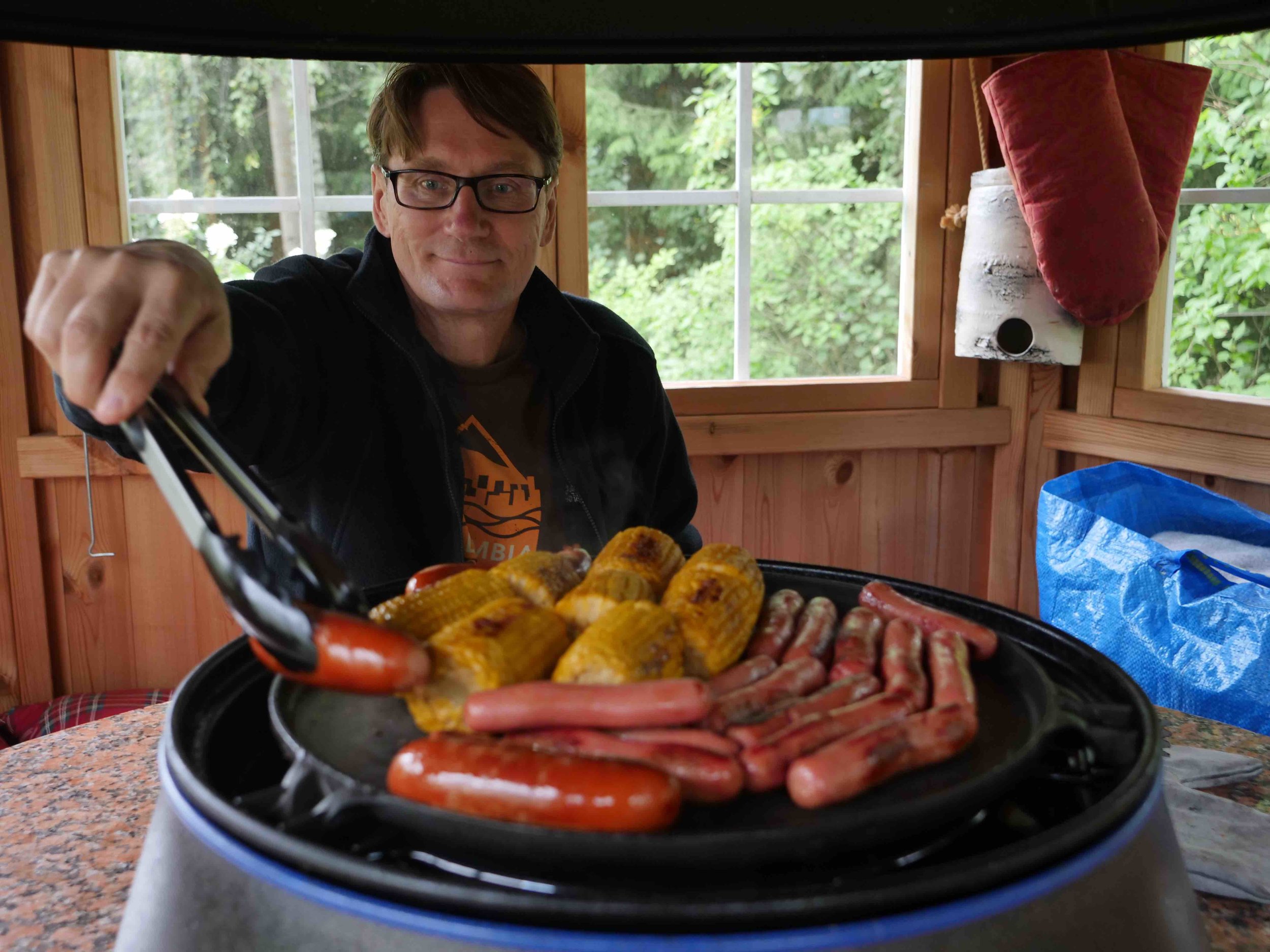  My uncle, Aki, grilling like a champ. 