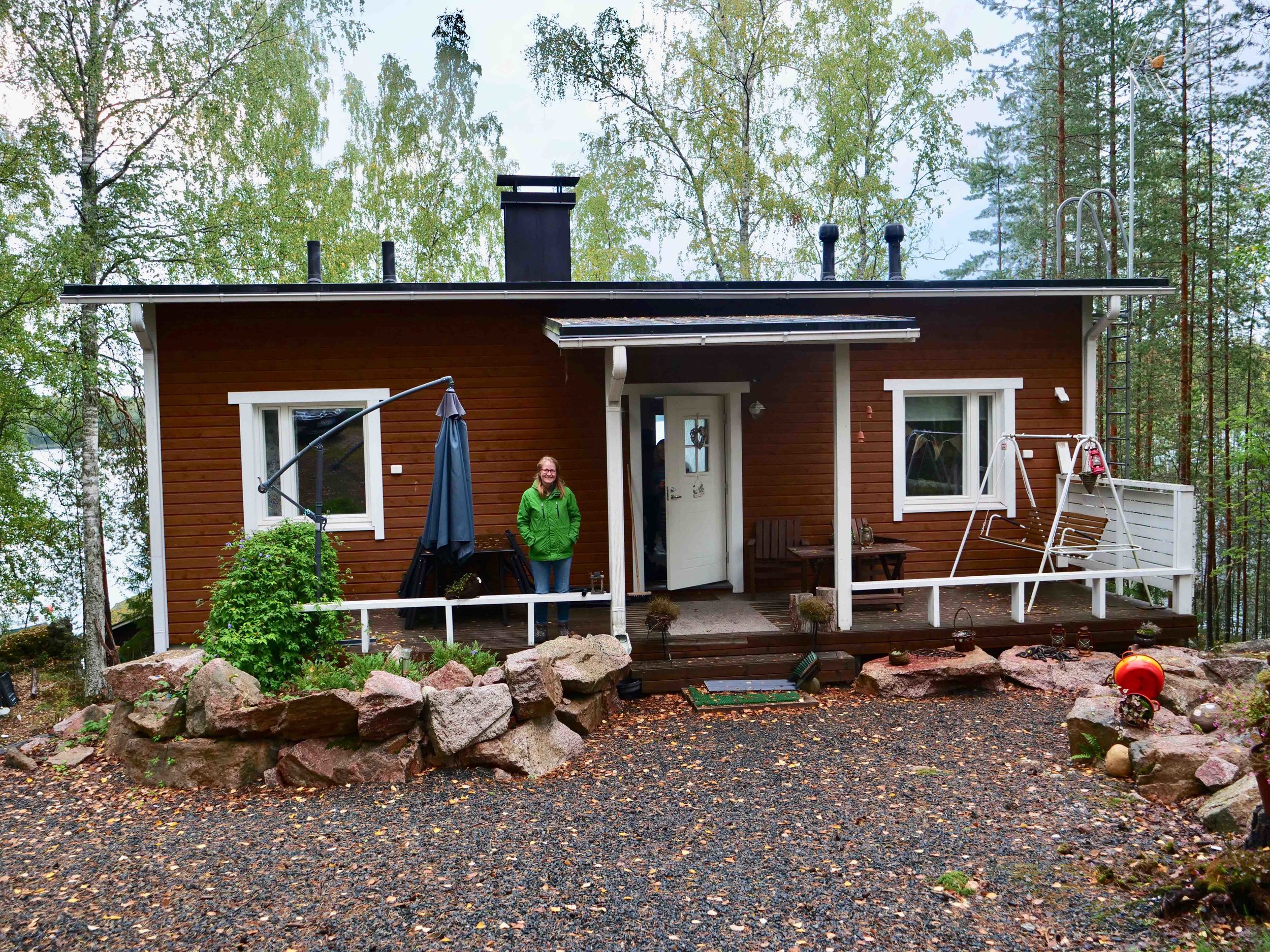 My cousin Esa and his wife Sari’s lake cottage.